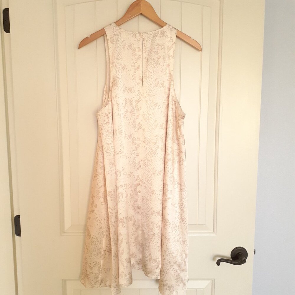 ATM Anthony Thomas Melillo Silk Satin Snake Print Mini Tank Dress Pink Size XL - Picture 2 of 13